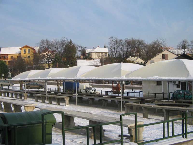 árusító pavilonok